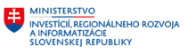 Logo Ministerstva investícií, regionálneho rozvoja a informatizácie SR